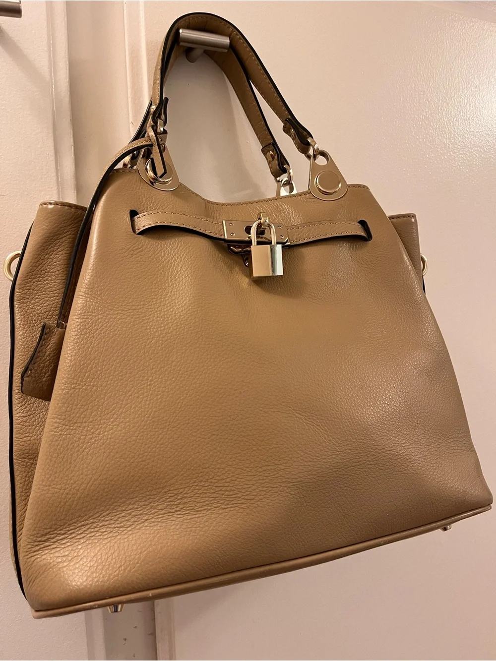 Belle & Bloom Camel Genuine Leather Tote
